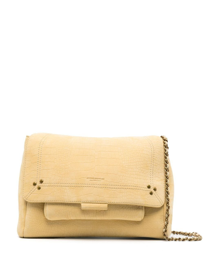 Jérôme Dreyfuss Chain-link Leather Crossbody-bag In Yellow