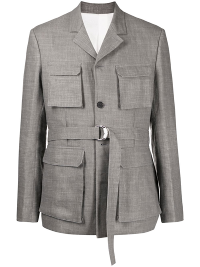 Uniforme Long Sleeve Blazer In Grey