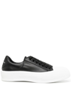 Alexander Mcqueen Deck Low-top Sneakers In Black