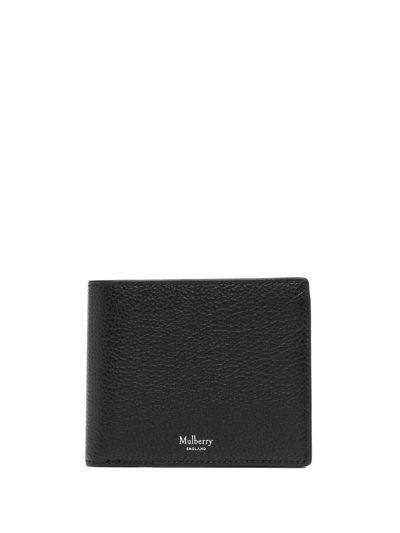 Mulberry Coin-pocket Bi-fold Wallet In Black