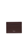 MULBERRY SMALL LOGO-EMBOSSED PEBBLED CARDHOLDER