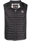 Colmar Padded Logo-embossed Gilet In Black