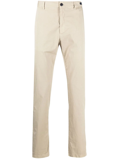 Paul & Shark Slim-fit Chino Trousers In Neutrals