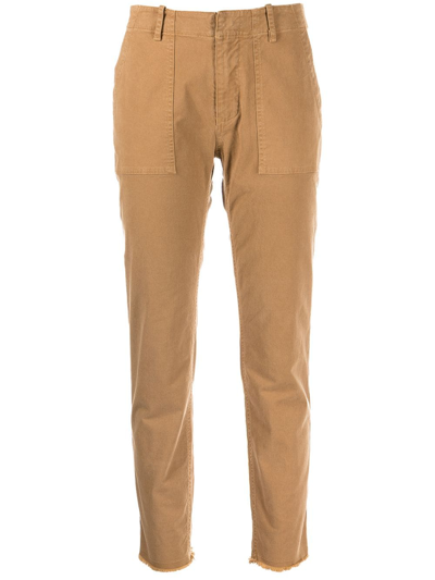Nili Lotan Skinny-leg Trousers In Brown