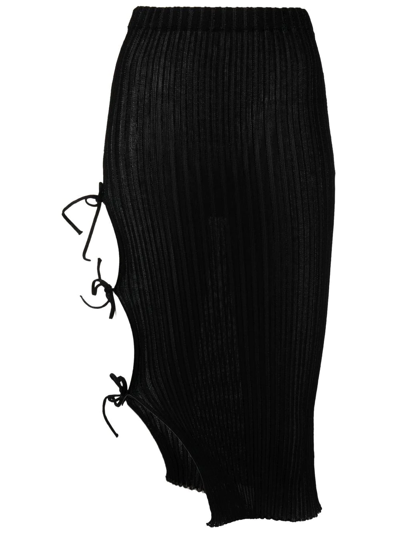 A. Roege Hove Cut-detail Knit Dress In Black