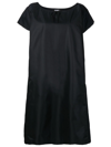 Raf Simons Oversized A-line Poplin Tunic Dress In Blau