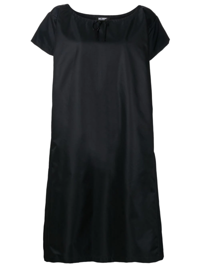 Raf Simons Oversized A-line Poplin Tunic Dress In Black