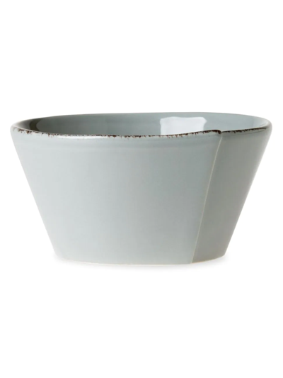 Vietri Lastra Stacking Cereal Bowl, Gray In Grey