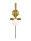 Kelly Wearstler Nodes Small Pivot Sconce In Burnished Brass