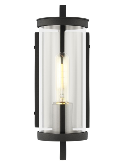 Chapman & Myers Eastham Extra Small Wall Lantern In Textured Black