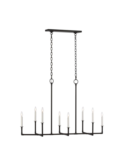 Chapman & Myers Bayview Linear Chandelier In Aged Iron