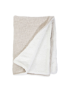 Pom Pom At Home Humboldt Cotton-linen Throw Blanket In Cream