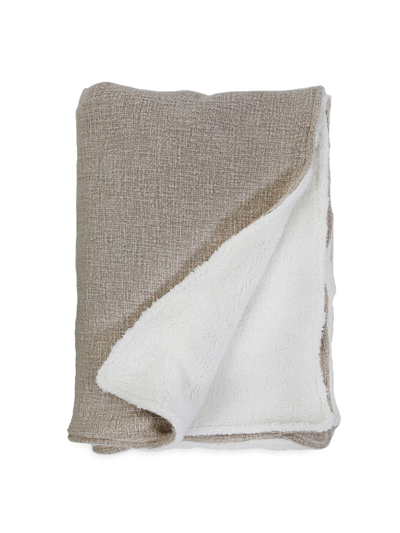Pom Pom At Home Humboldt Cotton-linen Throw Blanket In Sand