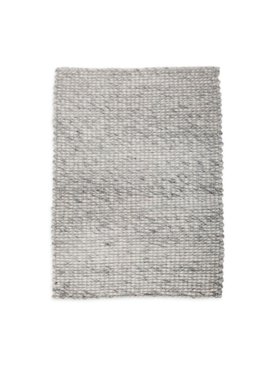 Pom Pom At Home Ryder Handwoven Wool Rug In Heathered Light Grey