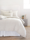 Pom Pom At Home Blake Linen Euro Sham In Cream Grey