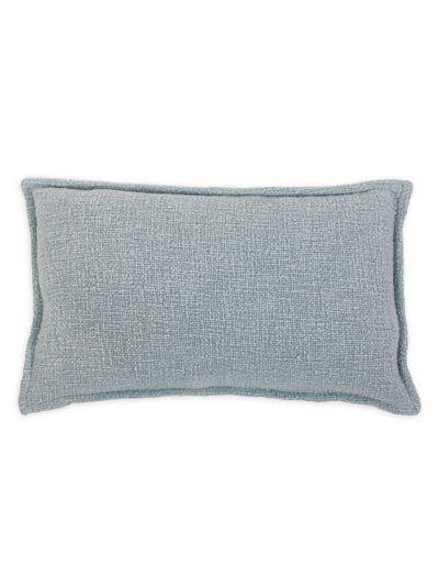 Pom Pom At Home Humboldt Cotton-linen Pillow In Blue