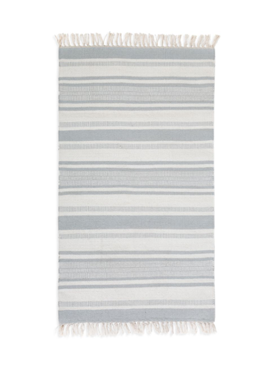 Pom Pom At Home Calypso Flatweave Cotton Rug In Nordic Blue