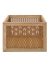 Neat Method Bins, Baskets, & Cabinets Perforated Acacia Basket In Brass