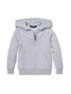 Polo Ralph Lauren Kids' Little Girl's French Terry Hoodie In Light Grey