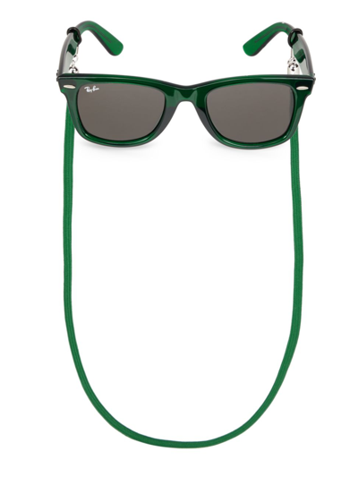 Ray Ban Rb2140f 52mm Wayfarer Sunglasses In Green