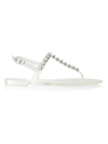 STUART WEITZMAN WOMEN'S PEARL CRYSTAL-EMBELLISHED JELLY THONG SANDALS