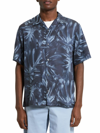 Theory Men's Noll Bold Palm Print Camp Shirt In Multi-colour