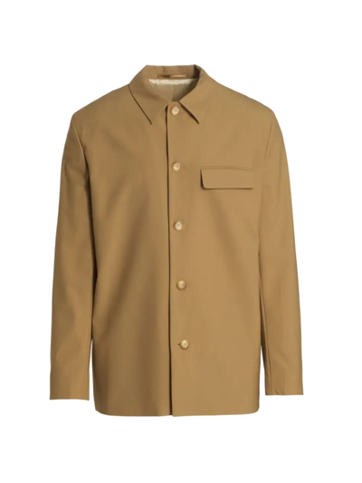 Nanushka Jair Button-front Blazer In Camel