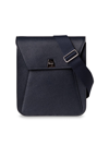 Akris Small Anouk Leather Messenger Bag In Denim