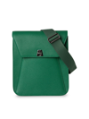 Akris Anouk Small Leather Messenger Bag In Aloe