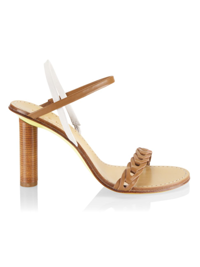 Rag & Bone Infinity Cylinder-heel Slingback Sandals In Cigar