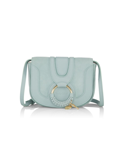 See By Chloé Women's Hana Leather & Suede Saddle Bag In Sterling Blue