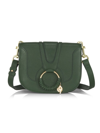 See By Chloé Hana Leather Saddle Bag In Deep Green