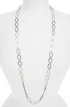 ARMENTA OLD WORLD MIDNIGHT OVAL LINK NECKLACE,9734