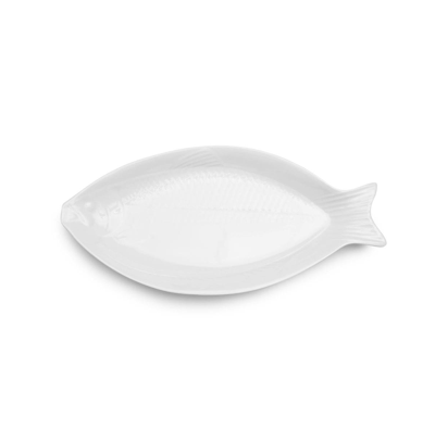 Q Squared Melamine 23" Fish Serving Platter In White