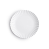 Q Squared Melamine Patio Luxe Lightweight 9" Salad Plates, Set Of 4 In White