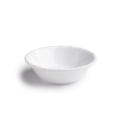 Q Squared Melamine Zen Bamboo 7.5" Personal Bowls, Set Of 4 In White