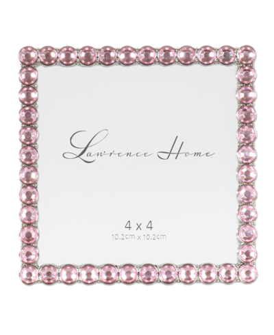 Lawrence Frames Metal Sparkle Frame, 4" X 4" In Soft Pink