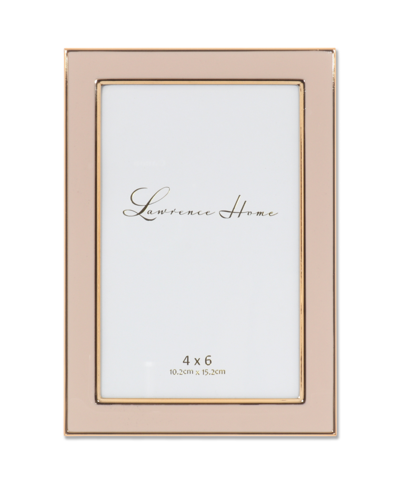 Lawrence Frames Metal And Enamel Picture Frame, 4" X 6" In Pink