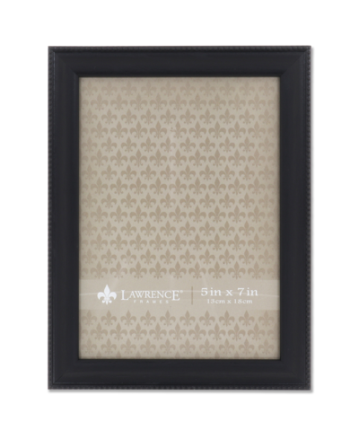 Lawrence Frames Classic Bead Border Picture Frame, 5" X 7" In Black