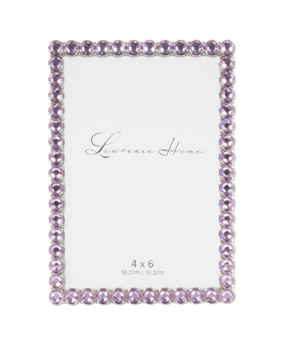 Lawrence Frames Metal Sparkle Frame, 4" X 6" In Bright Lilac
