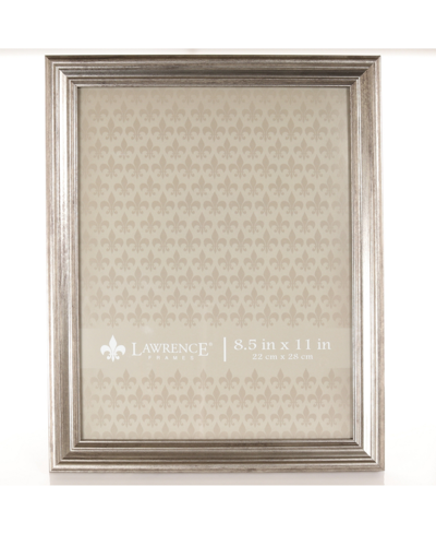 Lawrence Frames Sutter Burnished Picture Frame, 8.5" X 11" In Silver-tone