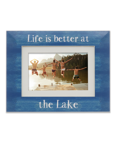 Lawrence Frames Life Is Better At The Lake Picture Frame, 4" X 6 Or 5" X 7" In Blue