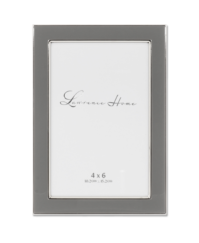 Lawrence Frames Metal And Enamel Picture Frame, 4" X 6" In Gray