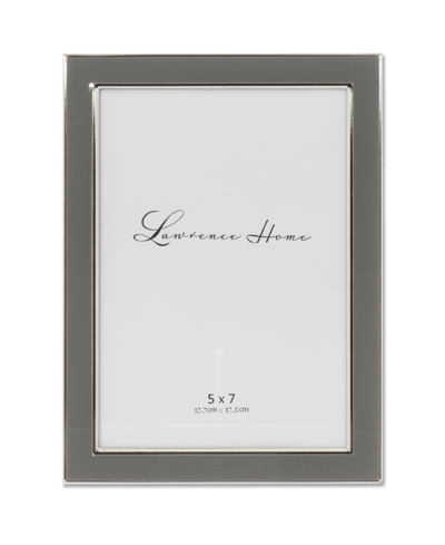 Lawrence Frames Metal And Enamel Picture Frame, 5" X 7" In Gray