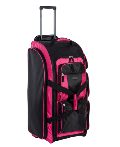 Travelers Club 30" Adventure Upright Rolling Duffel Bag In Hot Pink