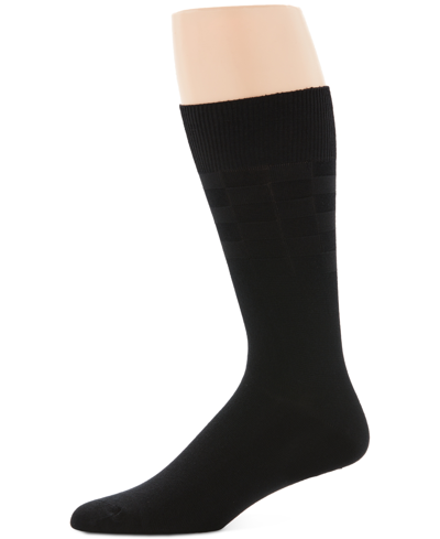 Perry Ellis Portfolio Perry Ellis Men's Socks, Single Pack Triple S Men's Socks In Black