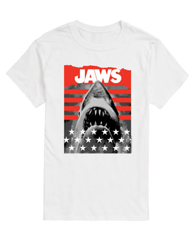 Airwaves Men's Jaws Patriotic T-shirt In White