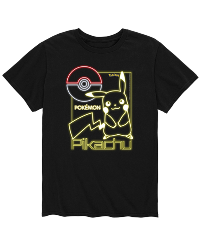 Airwaves Men's Pokemon Neon Pikachu T-shirt In Black