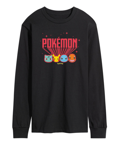 Airwaves Men's Pokemon Long Sleeve T-shirt In Black