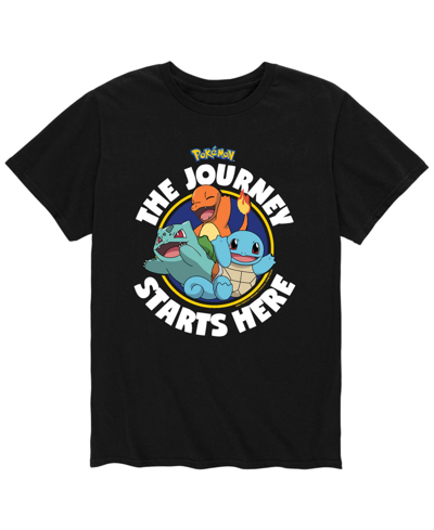 Airwaves Men's Pokemon Journey Starts Here T-shirt In Black